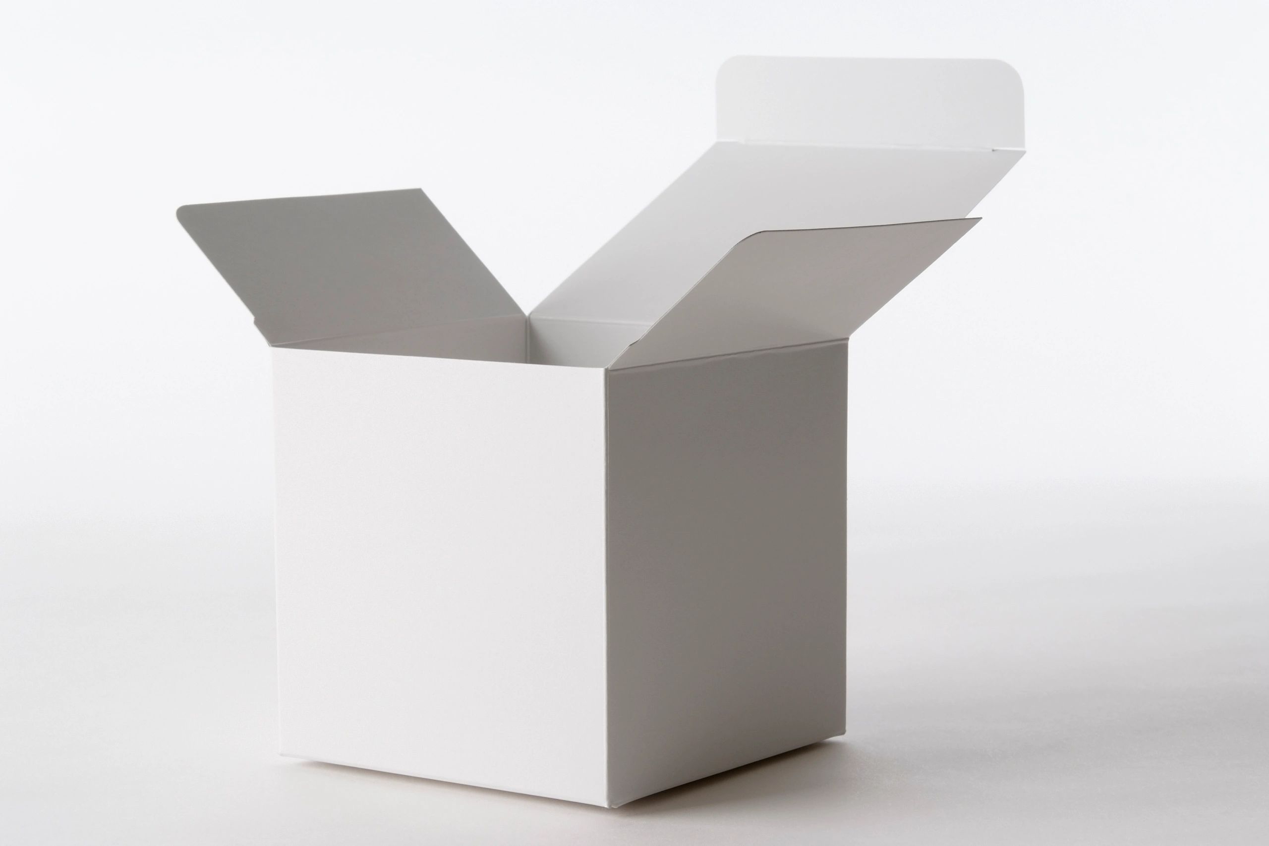 Blank product box mockup for custom retail packaging